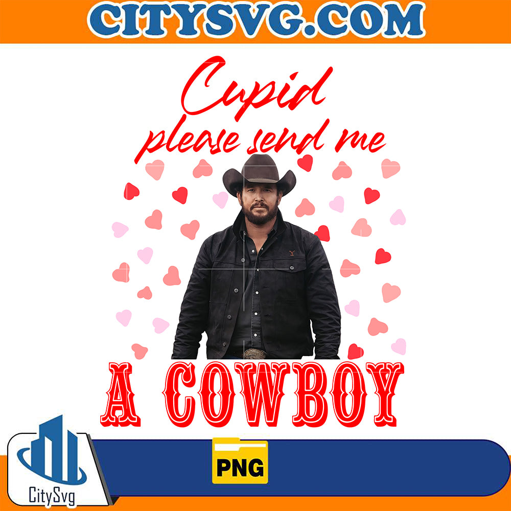 CupidPleaseSendMeACowboyValentinePng