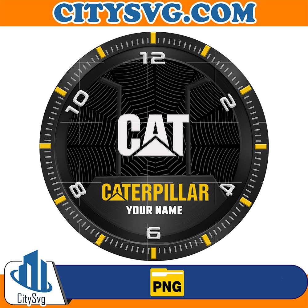 Custom-Caterpillar-Men-s-Personalized-Metal-Watch-Wristwatch-Png
