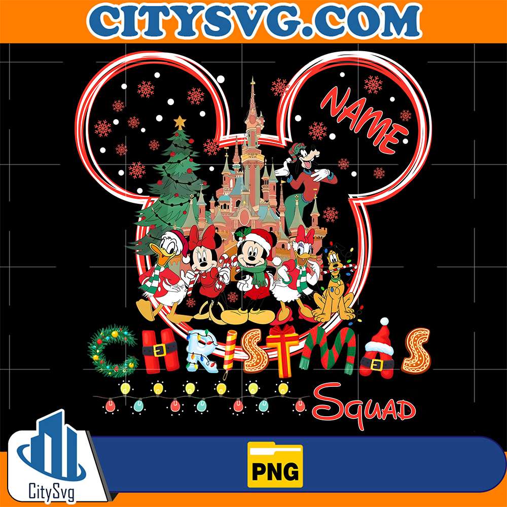 Custom-Name-Disney-Christmas-Squad-Png