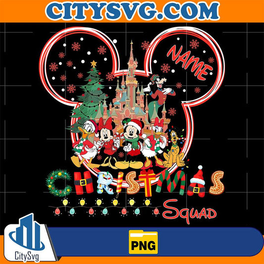 Custom-Name-Disney-Christmas-Squad-Png