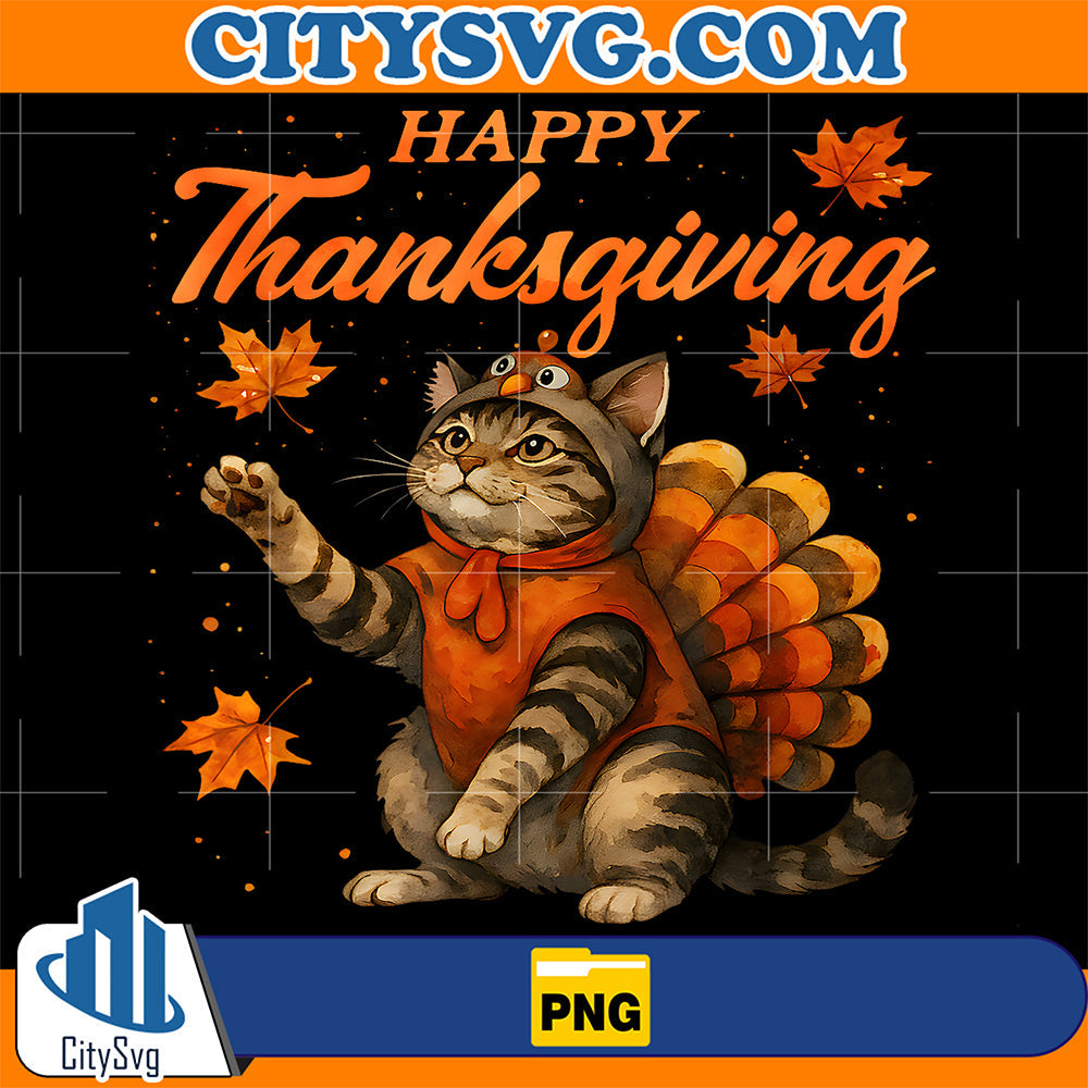 Cute-Cat-Turkey-HappyThanksgiving-Fall-Meow-Cat-Lover-Png