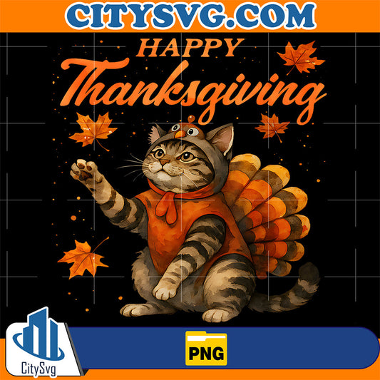 Cute-Cat-Turkey-HappyThanksgiving-Fall-Meow-Cat-Lover-Png