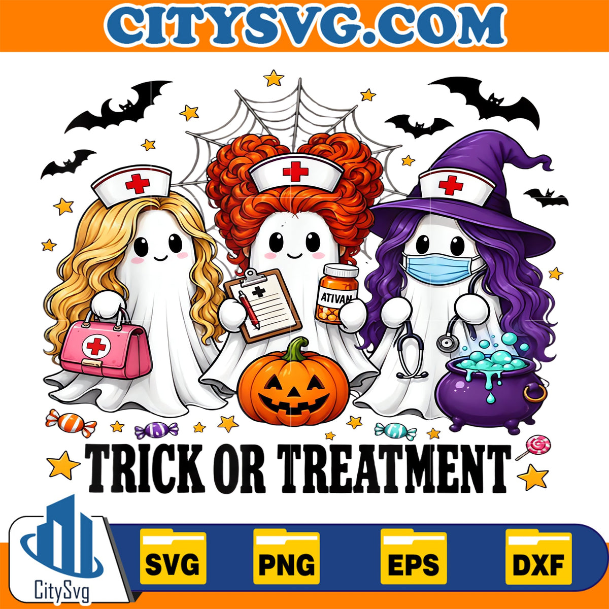 Cute-Halloween-Nurse-Ghost-Spooky-Medical-Halloween-Svg