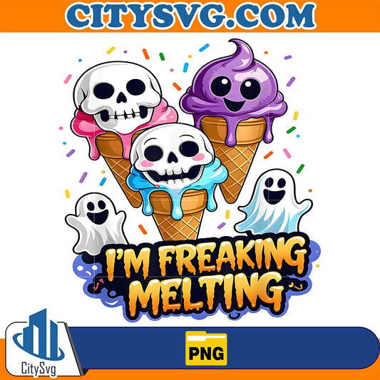 Cute-I-m-Freaking-Melting-Skull-Ice-Cream-Halloween-Png