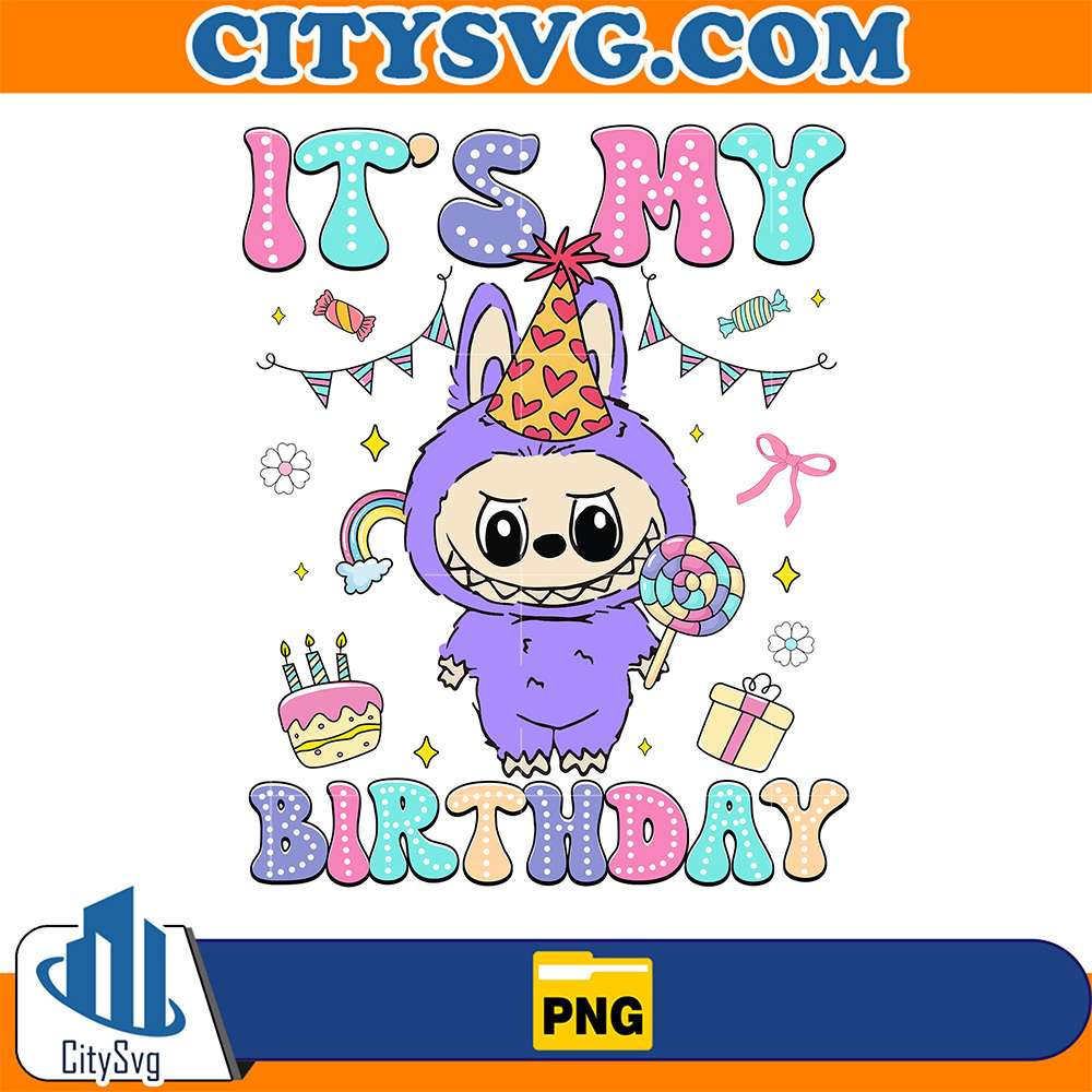 Cute-It-s-My-Birthday-Purple-Labubu-Png