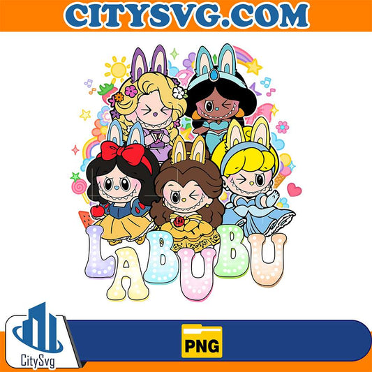 Cute-Labubu-Disney-Princess-Png