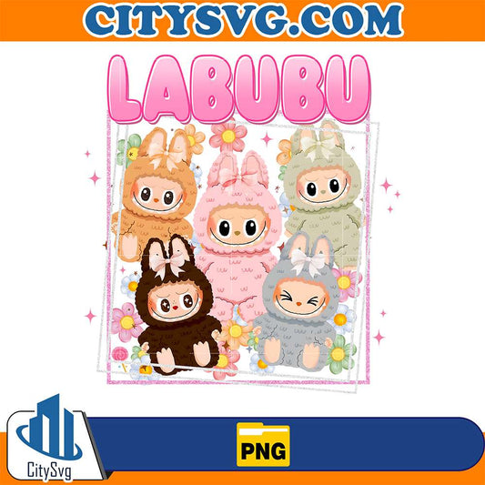 Cute-Labubu-Kawaii-Pastel-Characters-Png