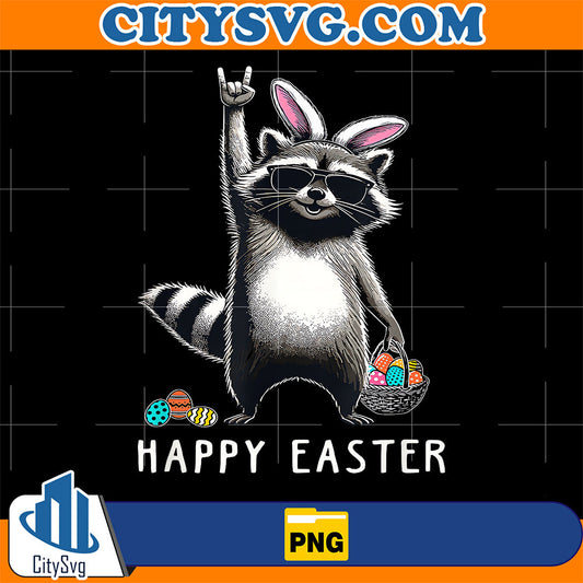 Cute-Raccoon-Easter-Png