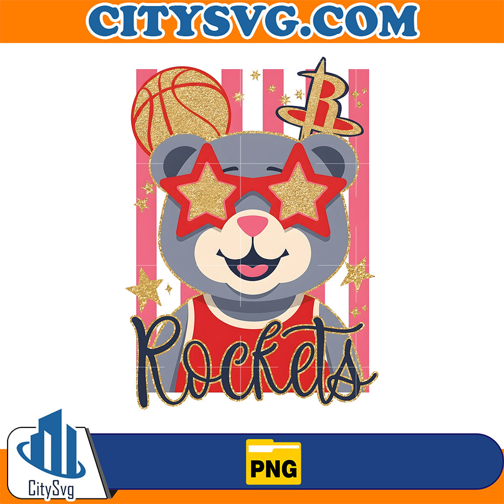Cute-Rockets-Bear-Png-Basketball-Star-Bear-Png