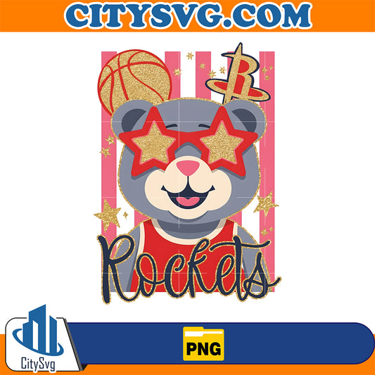 Cute-Rockets-Bear-Png-Basketball-Star-Bear-Png