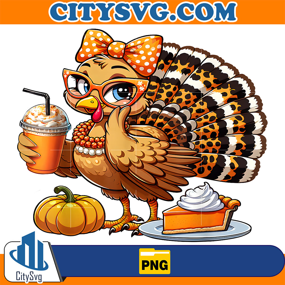 Cute-Turkey-Drinking-Coffee-Thanksgiving-Womens-Turkey-Day-Png