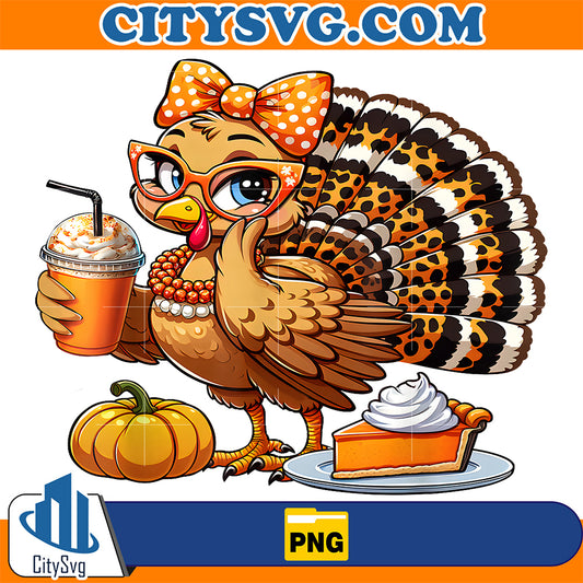 Cute-Turkey-Drinking-Coffee-Thanksgiving-Womens-Turkey-Day-Png