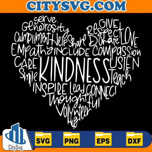 CuteHeartBeKindnessSvg