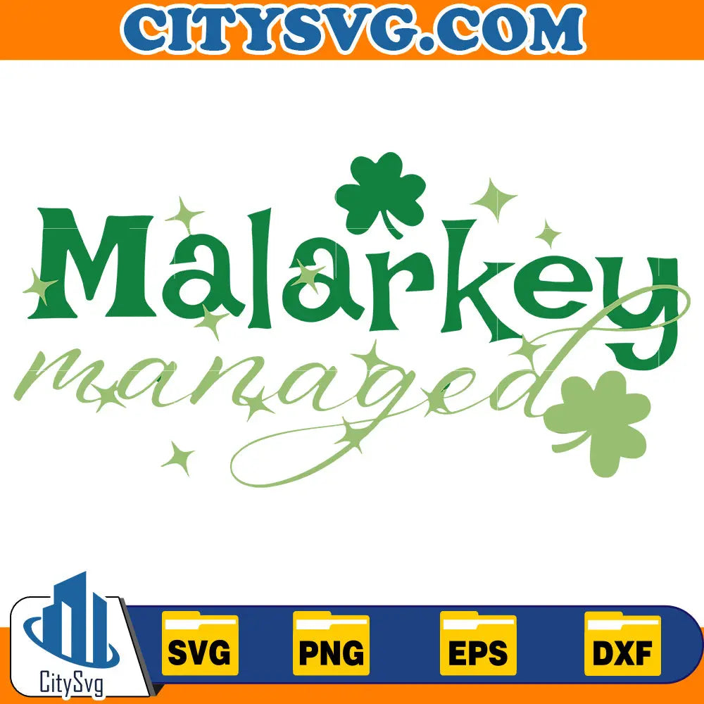 CuteMalarkeyManagedFunnyStPatricksDaySvg