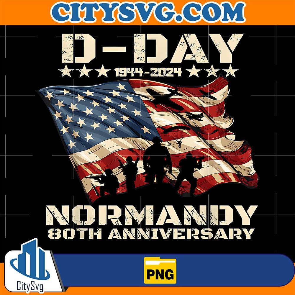 D-Day-1944-2024-Normandy-80th-Anniversary-Png