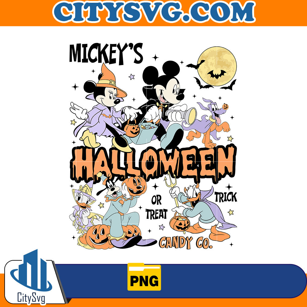 Mickey's Halloween Trick Or Treat Candy Co Png