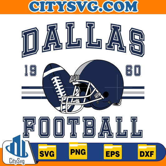 Dallas Football 1960 Svg