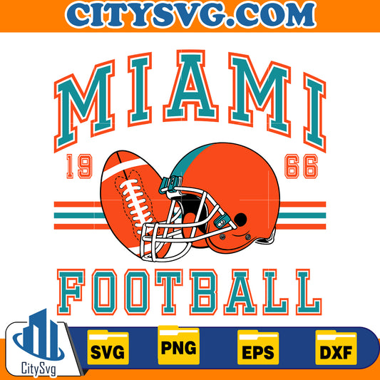 Miami Football 1966 Svg