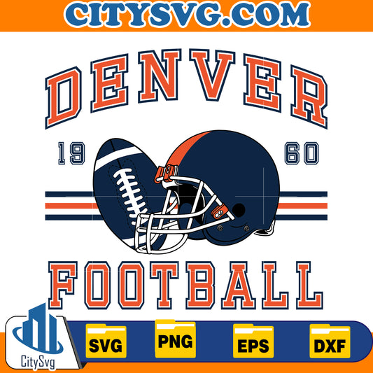 Denver Football 1960 Svg