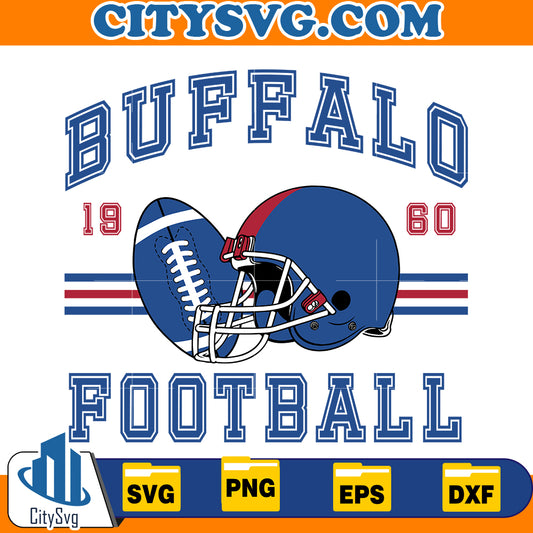 Buffalo Football 1960 Svg