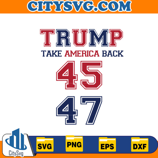 Trump take america back svg