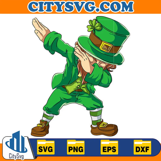 DabbingLerechaunHappyStPatricksdaySvg