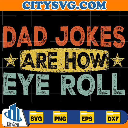 DadJokesAreHowEyeRollSvg