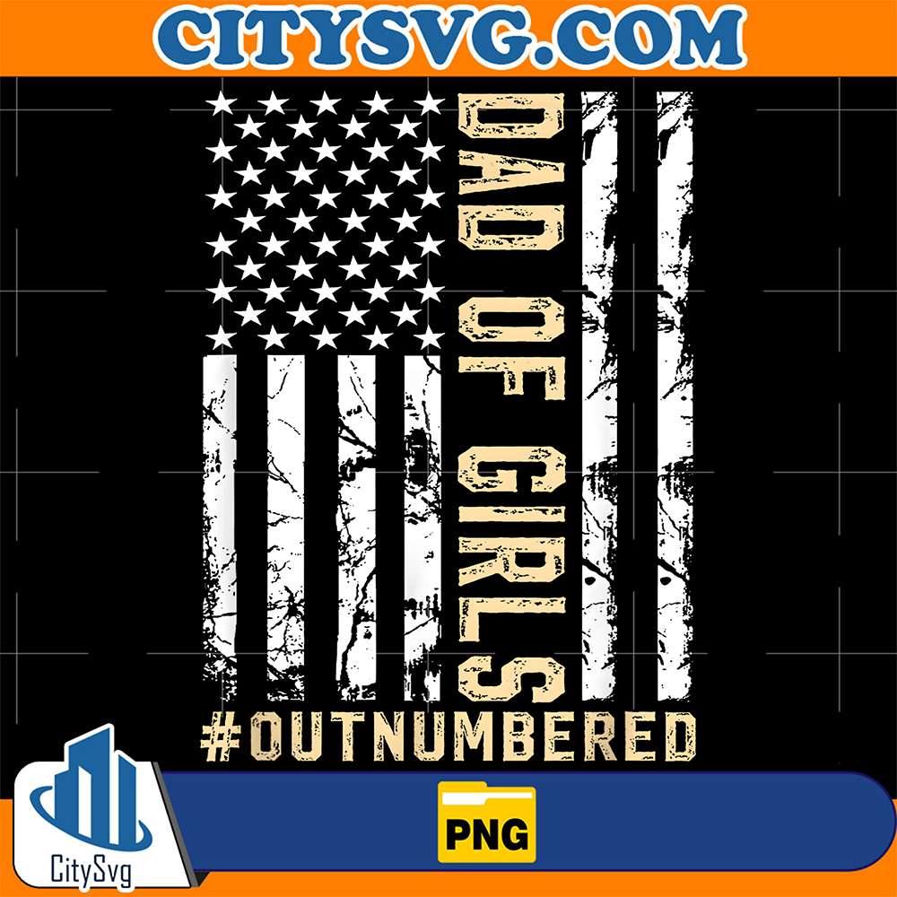 Daddy-Dad-Of-Girls-Outnumbered-America-Flag-Png
