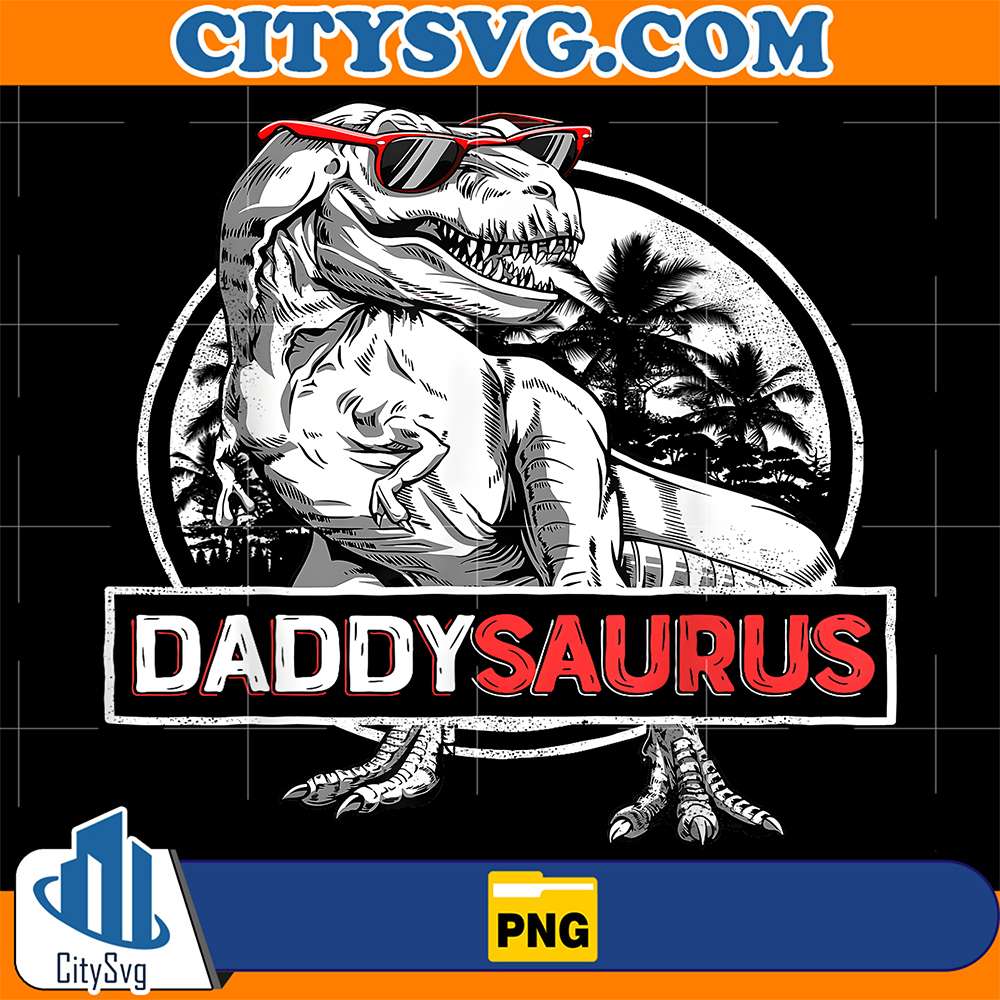 Daddy-Saurus-T-rex-Dinosaur-Png