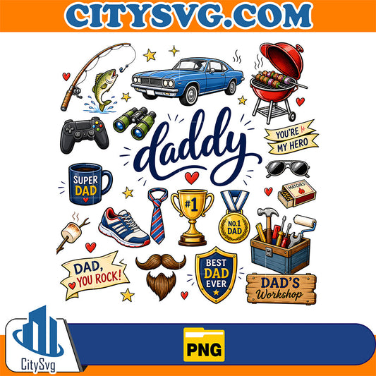 Daddy-Super-Dad-Best-Dad-Ever-Png