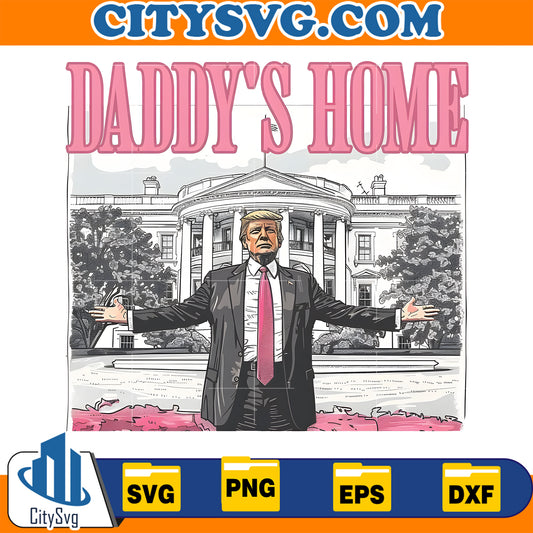 Pink Daddy's Home Png