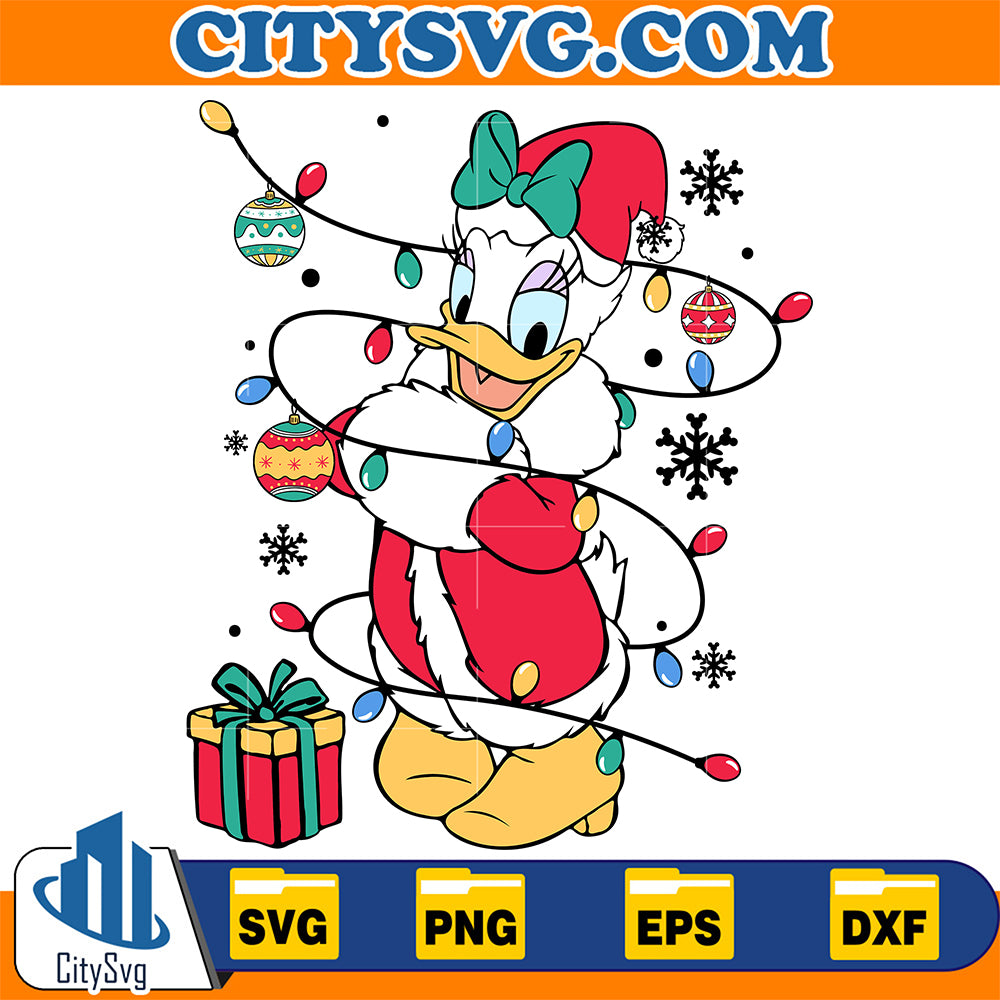 Daisy-Duck-Merry-Christmas-Svg