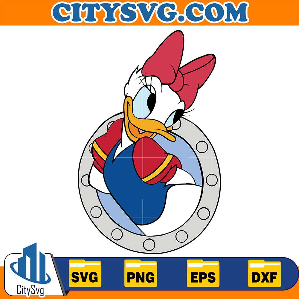Daisy-Duck-Sailor-Head-Cruise-Summer-Ocean-Ship-Svg