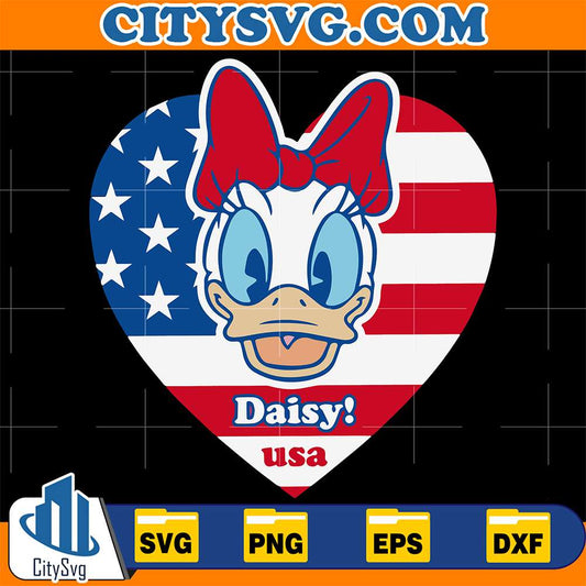 Daisy-Usa-American-Heart-Svg