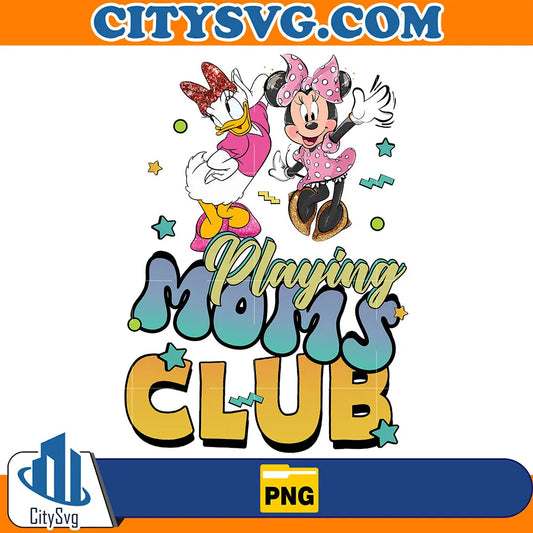 DaisyDuckAndMinniePlayingMomClubPng