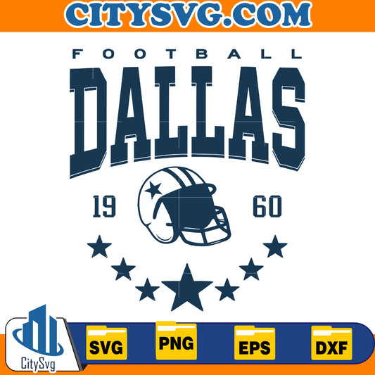 Dallas Football 1960 Svg