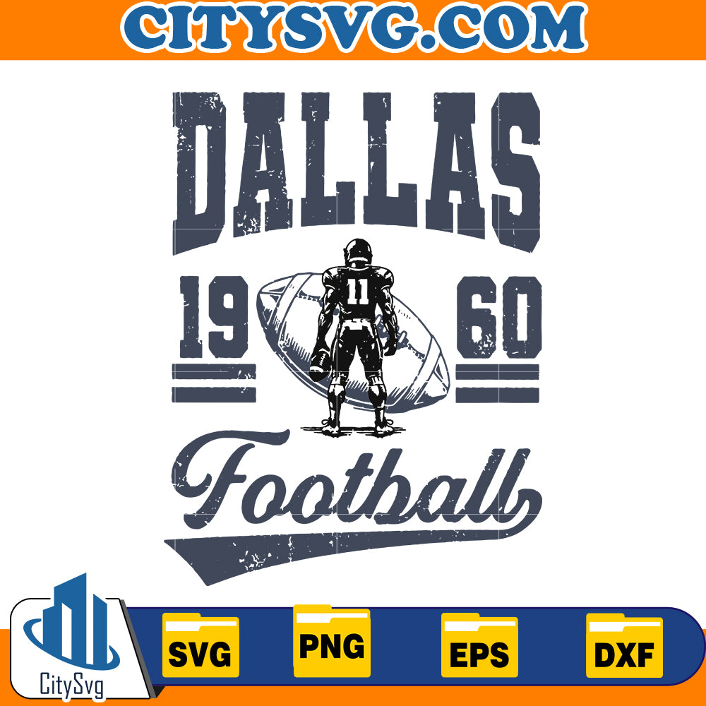 Dallas Football 1960 Svg