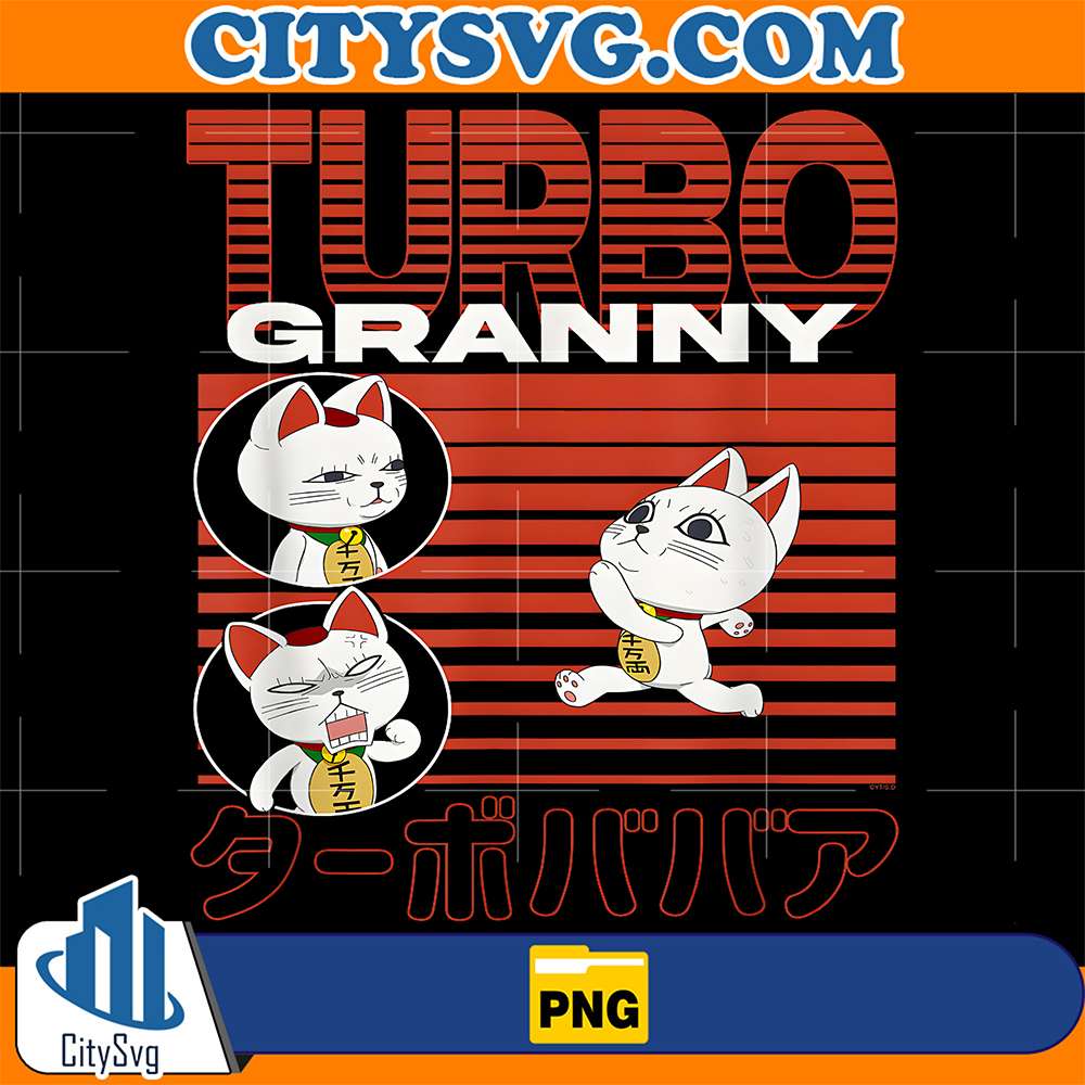 Dan-Da-Dan-Running-Turbo-Granny-Cat-Collage-Anime-Png