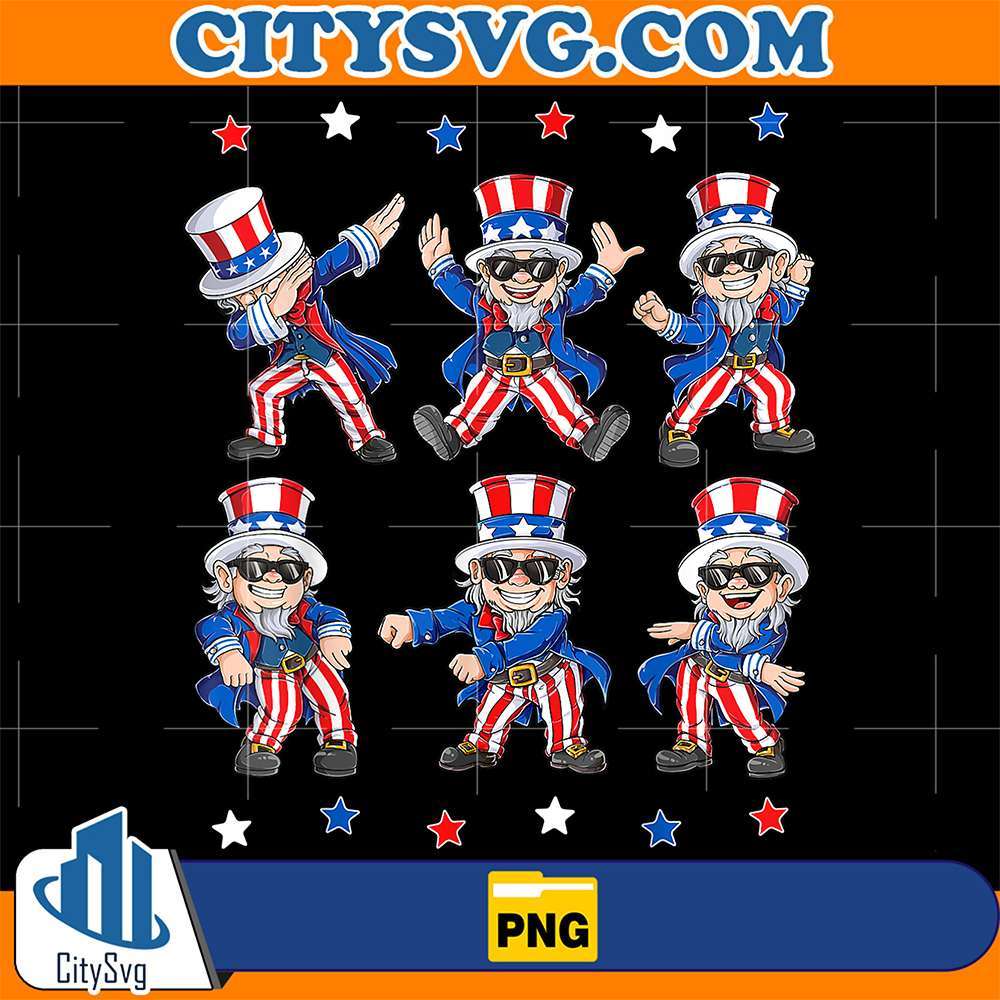 Dancing-Dabbing-Uncle-Sam-4th-Of-July-Png