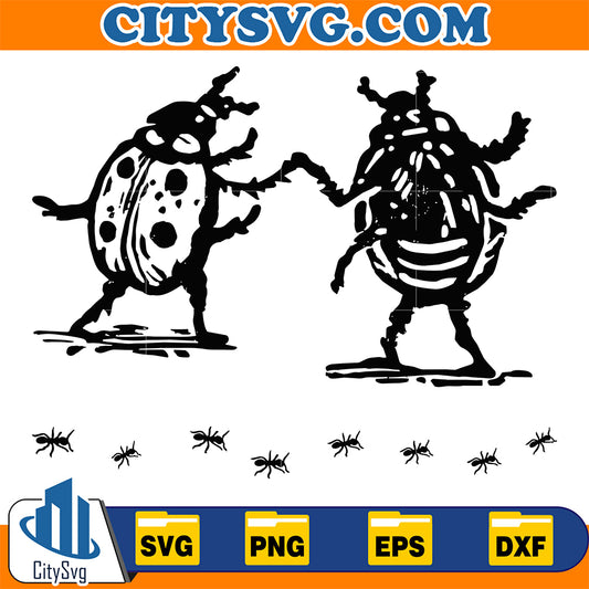Dancing-Lady-Bugs-Svg