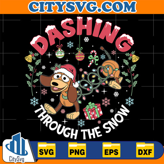 Dashing-Through-The-Snow-Skinky-Dog-Christmas-Svg-1