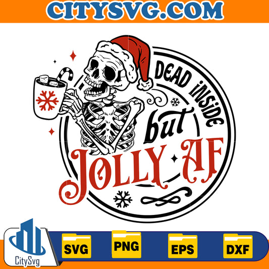 Dead inside but jolly col Svg