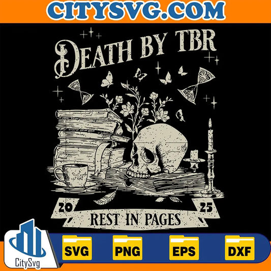 DeathByTbrRestInPages2025Svg