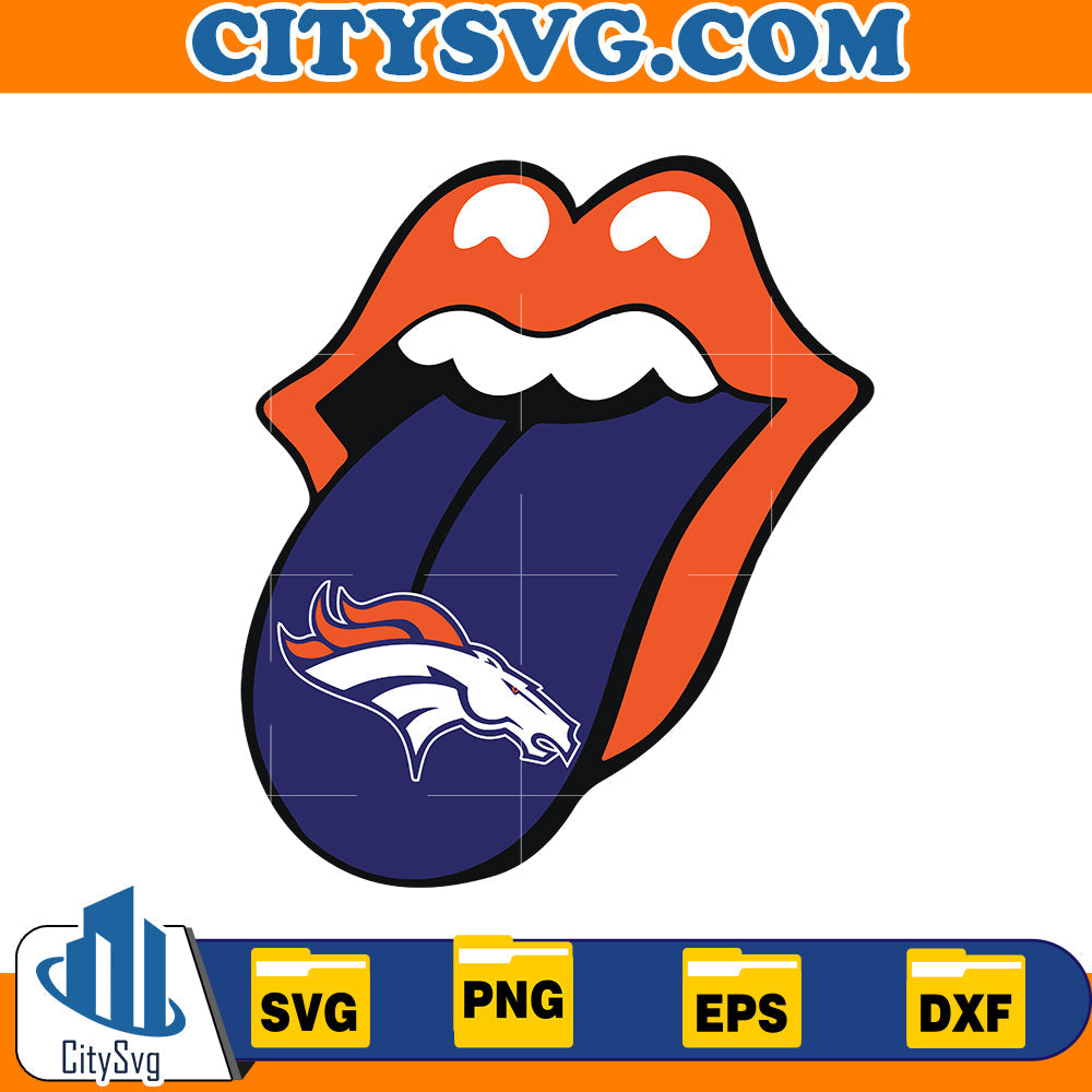 Toungue Denver Broncos Svg