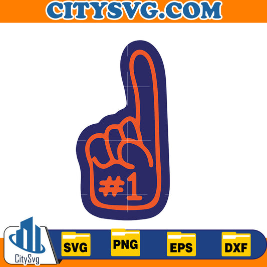 #1 Denver Broncos Svg