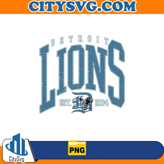 DetroitLionsEst1934Png