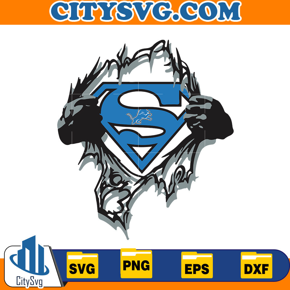 Super Detroit Lions Svg