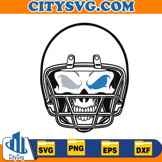 Skull Detroit Lions Svg