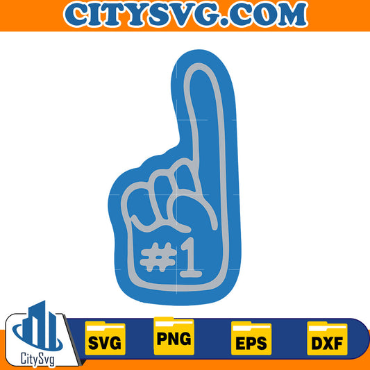 #1 Detroit Lions Svg