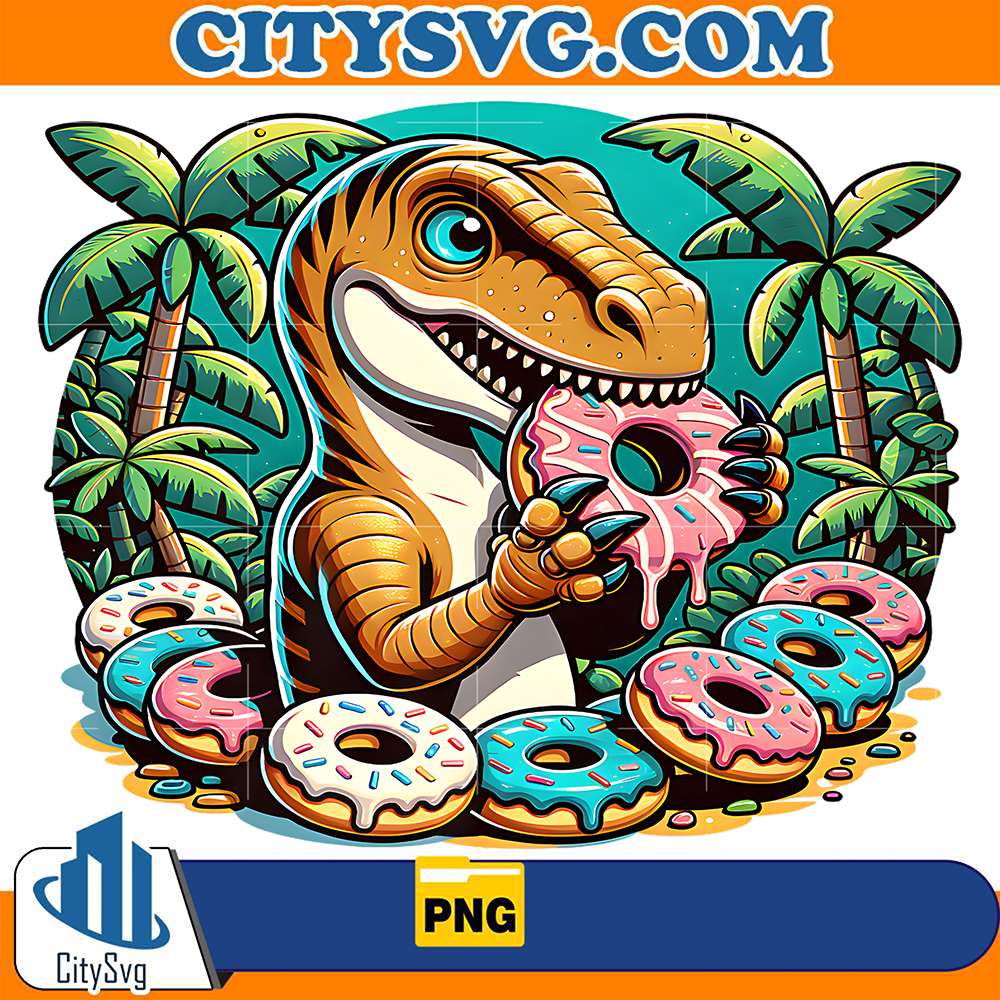 Dinosaur-Donut-T-Rex-Png